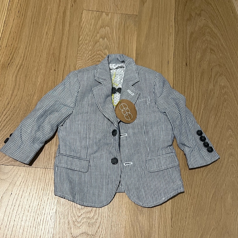 NWT Egg NY Seersucker Blazer - 12M